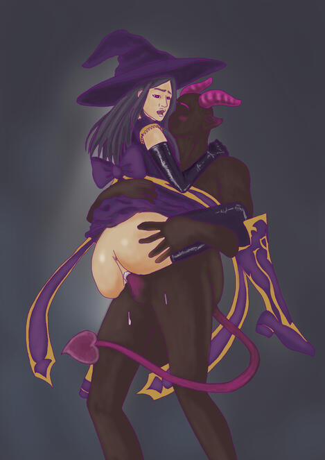 demon witch couple fun time